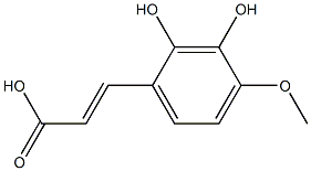 4-METHOXY-2 3-DIHYDROXYCINNAMIC ACID 97% 구조식 이미지