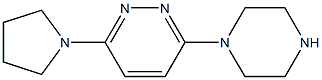 3-(1-PIPERAZINO)-6-(1-PYRROLIDINO)PYRIDAZINE 구조식 이미지