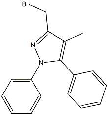 3-BROMOMETHYL-4-METHYL-N,5-DIPHENYL PYRAZOLE Structure
