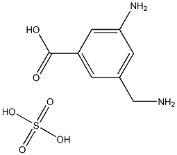 3-AMINO-5-AMINOMETHYL-BENZOIC ACID SULFATE Structure