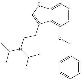 4-BENZYLOXY-N,N-DIISOPROPYLTRYPTAMINE Structure