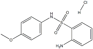 2-AMINO-N-(4-METHOXYPHENYL)BENZENESULFONAMIDE HYDROCHLORIDE 구조식 이미지