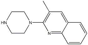 3-METHYL-2-(1-PIPERAZINO)QUINOLINE 구조식 이미지