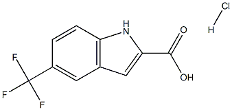 5-TRIFLUOROMETHYL-1H-INDOLE-2-CARBOXYLIC ACID HCL 구조식 이미지