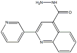 2-PYRIDIN-3-YLQUINOLINE-4-CARBOHYDRAZIDE Structure