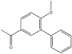 1-(6-METHOXY-1,1''-BIPHENYL-3-YL)ETHANONE 구조식 이미지