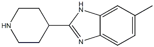 6-METHYL-2-PIPERIDIN-4-YL-1H-BENZIMIDAZOLE 구조식 이미지