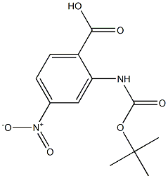 2-TERT-BUTOXYCARBONYLAMINO-4-NITROBENZOIC ACID, 95+% 구조식 이미지