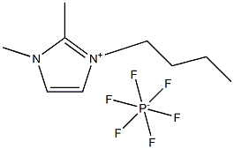 3-BUTYL-1,2-DIMETHYLIMIDAZOLIUM HEXAFLUOROPHOSPHATE, 98% MIN. 구조식 이미지