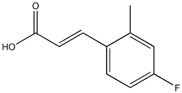 4-FLUORO-2-METHYLCINNAMIC ACID 구조식 이미지