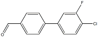 4-(4-CHLORO-3-FLUOROPHENYL)BENZALDEHYDE 96% Structure