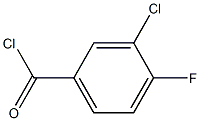 4-FLUORO-3-CHLORO BENZOYL CHLORIDE, 99+% 구조식 이미지