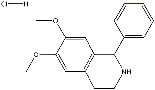 6,7-DIMETHOXY-1-PHENYL-1,2,3,4-TETRAHYDROISOQUINOLINE HYDROCHLORIDE 99% Structure