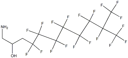 1-Amino-4,4,5,5,6,6,7,7,8,8,9,9,10,11,11,11-hexadecafluoro-10-trifluoromethyl-undecan-2-ol 구조식 이미지