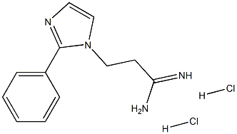 3-(2-Phenyl-imidazol-1-yl)-propionamidine 2HCl 구조식 이미지