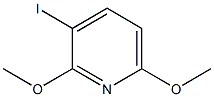 3-Iodo-2,6-dimethoxypyridine 구조식 이미지