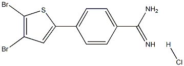 4-(4,5-Dibromo-thiophen-2-yl)-benzamidine HCl Structure