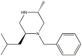 1-BENZYL-2(S)-ISOBUTYL-5(R)-METHYL-PIPERAZINE Structure