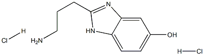 2-(3-AMINOPROPYL)-1H-BENZO[D]IMIDAZOL-5-OL DIHYDROCHLORIDE 구조식 이미지