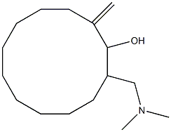 2-DIMETHYLAMINOMETHYL-12-METHYLENECYCLODODECANOL Structure