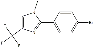 2-(4-BROMO-PHENYL)-1-METHYL-4-TRIFLUOROMETHYL-1H-IMIDAZOLE Structure