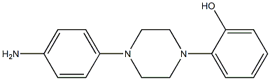 1-(2-HYDROXY PHENYL)-4-(4-AMINOPHENYL )PIPERAZINE Structure