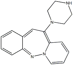 11-(PIPERAZINE-N-YL) DIBENZO(B,F)DIAZEPINE 구조식 이미지
