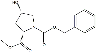 1-CBZ- CIS-4-HYDROXY-L-PROLINE METHYL ESTER Structure