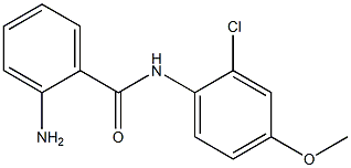 2-AMINO, N-(2-CHLORO,4-METHOXY PHENYL )BENZAMIDE 구조식 이미지