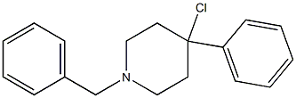 N-BENZYL-4-CHLORO-4-PHENYL PIPERIDINE 구조식 이미지