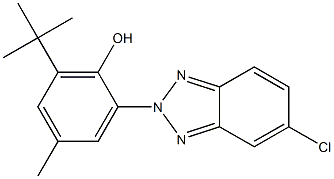 PHENOL, 2-(5-CHLORO-2H-BENZOTRIAZOLE-2-YL)-6-(1,1-DIMETHYLETHYL)-4-METHYL- Structure