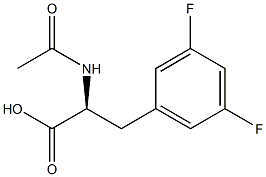 (S)-N-ACETYL-3,5-DIFLUOROPHENYLALANINE Structure
