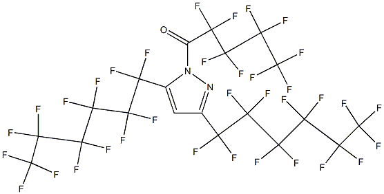 3,5-BIS(PERFLUOROHEXYL)-1-(PERFLUOROPENTANOYL)PYRAZOLE Structure