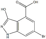 6-BROMO-3-HYDROXYINDAZOLE-4-CARBOXYLIC ACID Structure