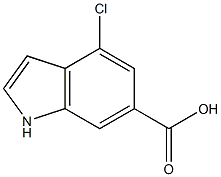 4-CHLOROINDOLE-6-CARBOXYLIC ACID Structure