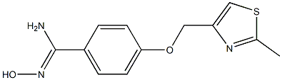 4-((2-METHYLTHIAZOL-4-YL)METHOXY)BENZAMIDE OXIME Structure