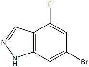 6-BROMO-4-FLUOROINDAZOLE 구조식 이미지