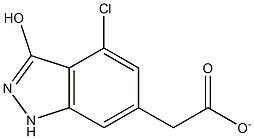 3-HYDROXY-4-CHLOROINDAZOLE-6-METHYL CARBOXYLATE Structure