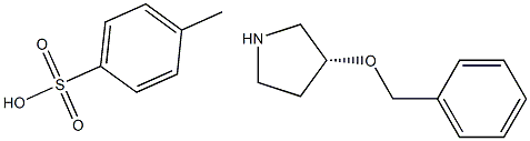 (R)-3-BENZYLOXY-PYRROLIDINE: TOLUENE-4-SULFONIC ACID 구조식 이미지