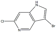 3-BROMO-6-CHLORO-5-AZAINDOLE 구조식 이미지