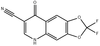 2,2-Difluoro-8-oxo-5,8-dihydro-[1,3]dioxolo[4,5-g]quinoline-7-carbonitrile
 구조식 이미지