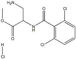 3-Amino-2-(2,6-dichloro-benzoylamino)-propionic acid methyl ester hydrochloride 구조식 이미지