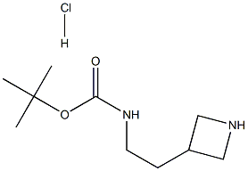 (2-Azetidin-3-yl-ethyl)-carbamic acid tert-butyl esterHCl Structure