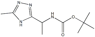 3-(N-BOC-ALPHA-AMINOETHYL)-5-METHYL-4H-1,2,4-TRIAZOLE 구조식 이미지