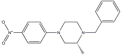 (R)-1-BENZYL-2-METHYL-4-(4-NITROPHENYL)PIPERAZINE 구조식 이미지