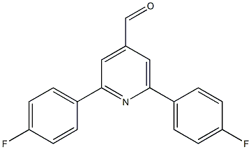 2,6-bis(4-fluorophenyl)pyridine-4-carbaldehyde 구조식 이미지