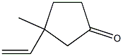 3-ethenyl-3-methyl-cyclopentan-1-one 구조식 이미지