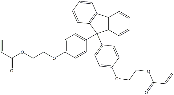 9,9-BIS[4-(2-ACRYLOYLOXYETHOXY)PHENYL]FLUORENE Structure