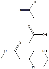 PIPERAZINE-2-ACETIC ACID MTEHYL ESTER DIACETATE 구조식 이미지