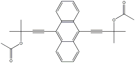 9,10-BIS(3-ACETOXY-3-METHYLBUT-1-YNYL)ANTHRACENE 구조식 이미지